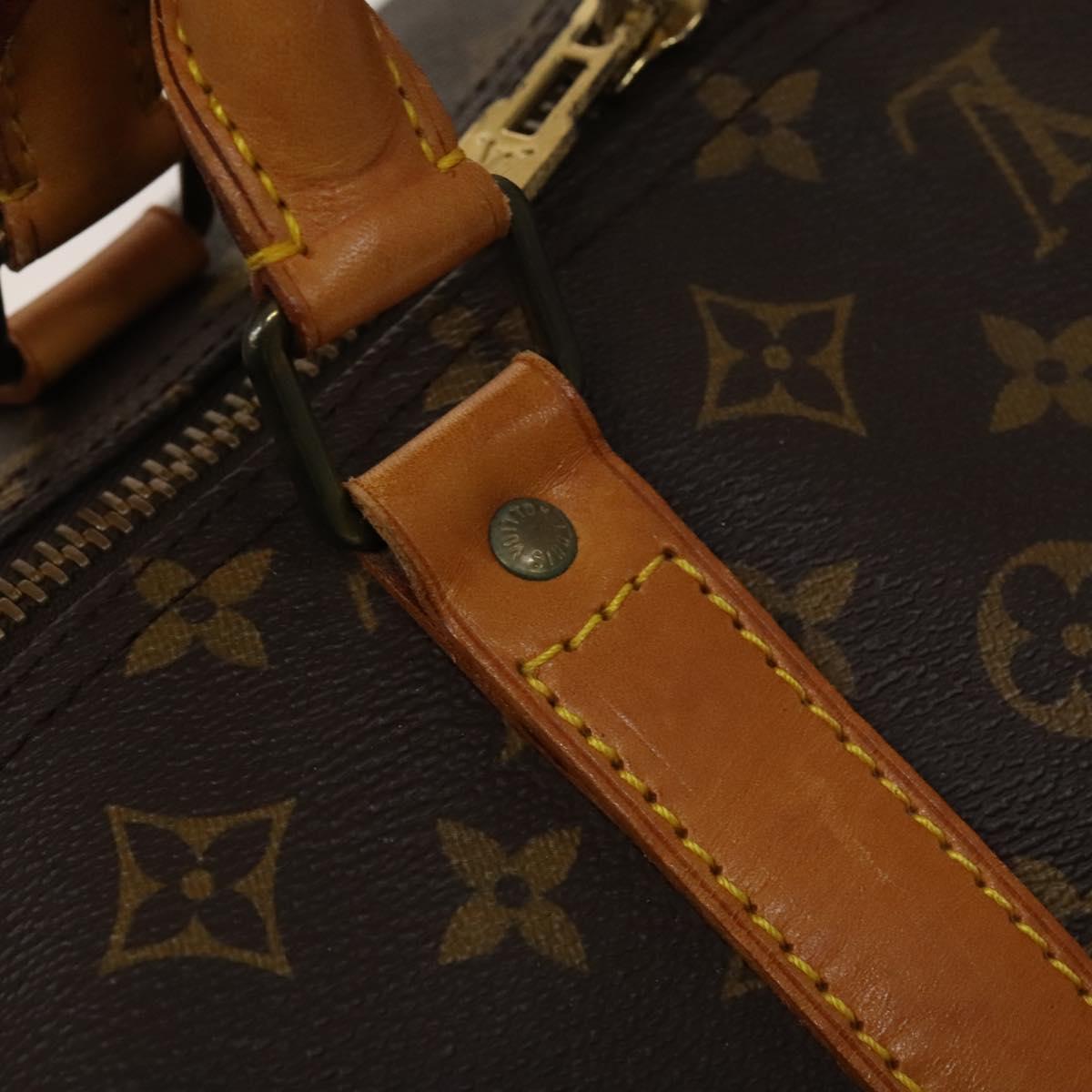 LOUIS VUITTON Monogram Keepall 60 Boston Bag M41422 LV Auth 136833