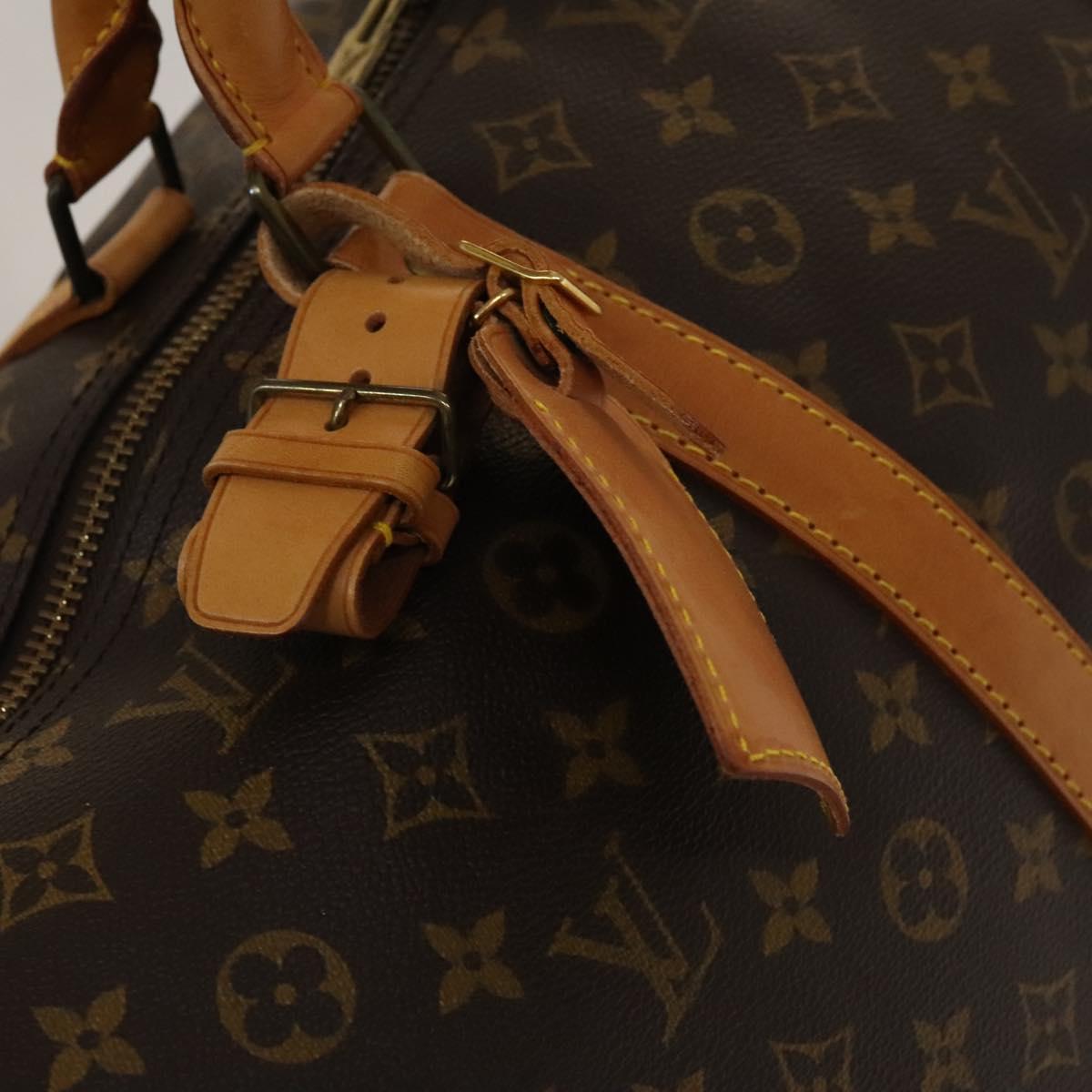 LOUIS VUITTON Monogram Keepall 60 Boston Bag M41422 LV Auth 136833