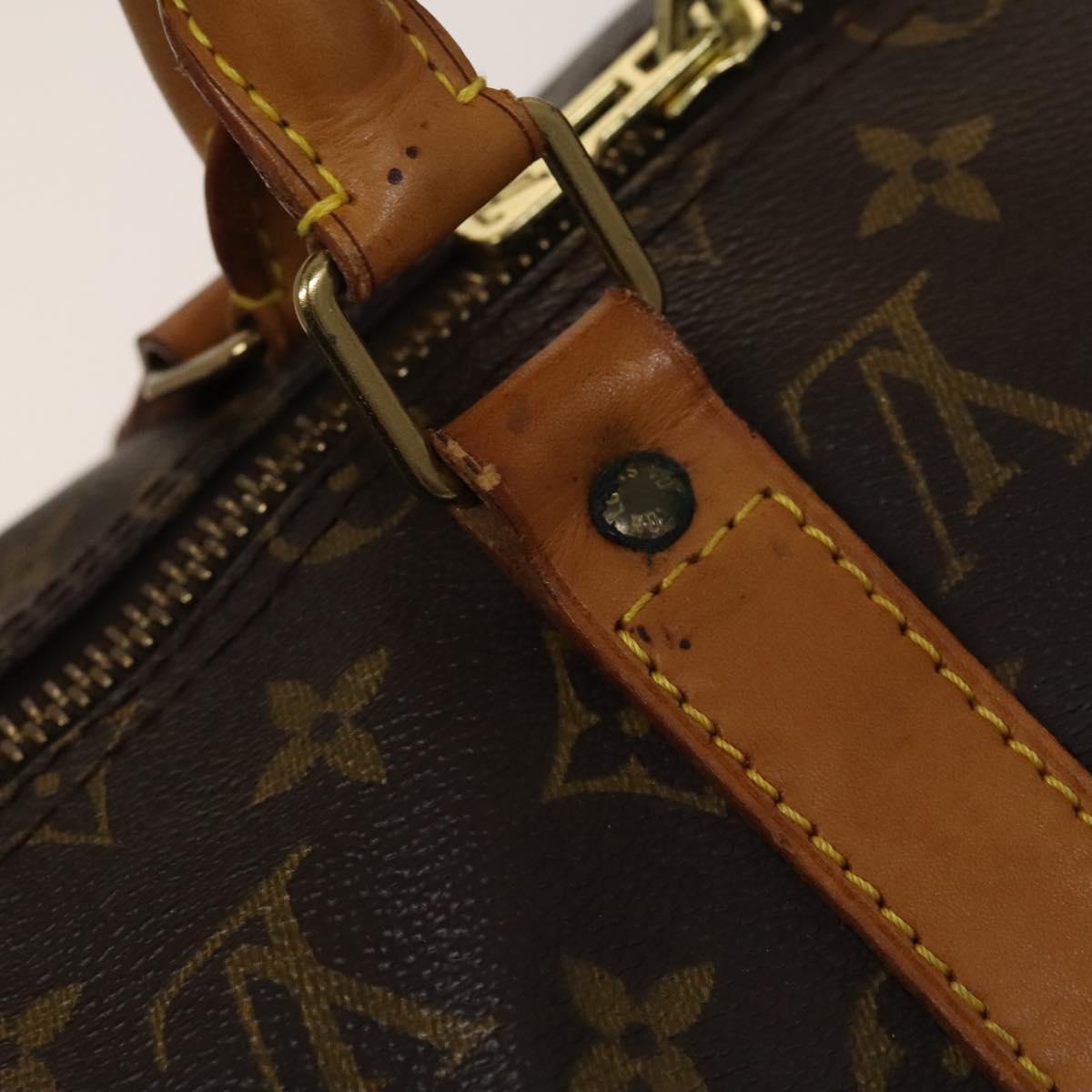 LOUIS VUITTON Monogram Keepall Bandouliere 50 Boston Bag M41416 LV Auth 136836