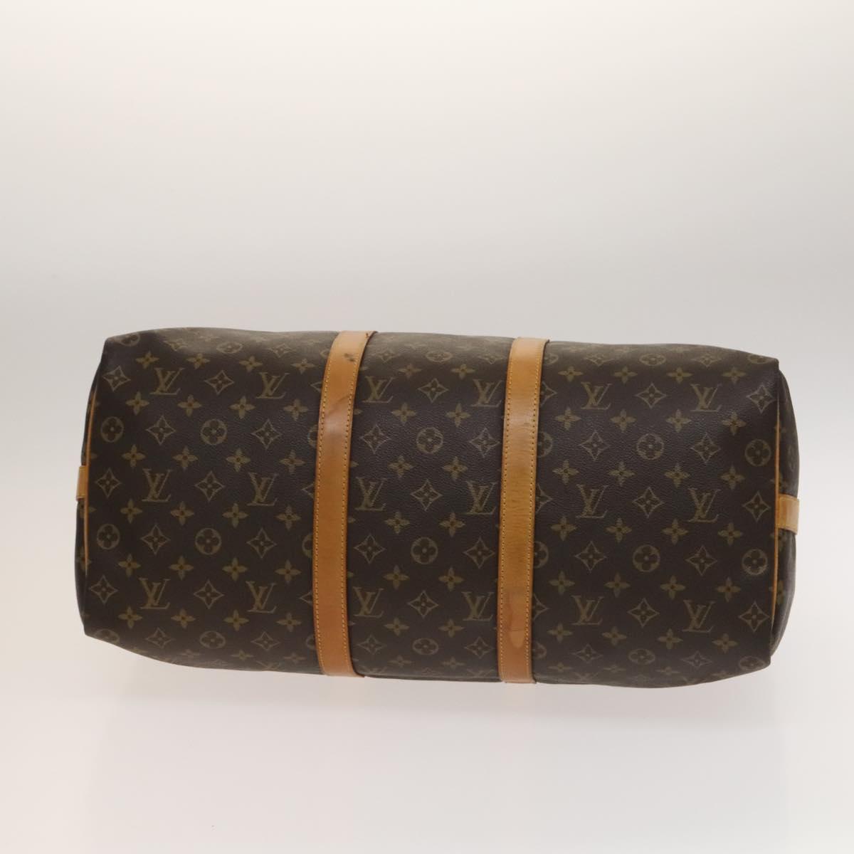 LOUIS VUITTON Monogram Keepall Bandouliere 50 Boston Bag M41416 LV Auth 136836