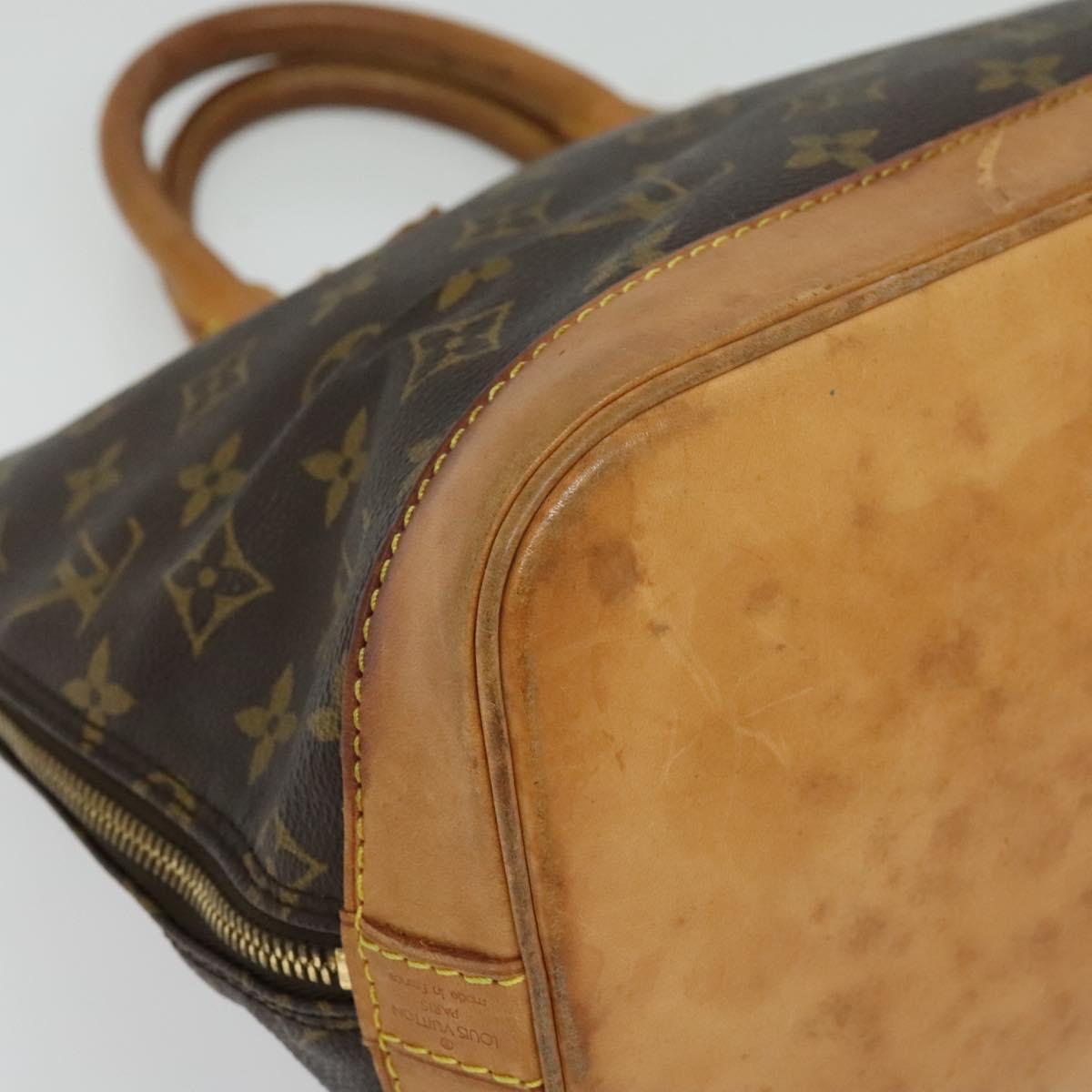 LOUIS VUITTON Monogram Alma Hand Bag M51130 LV Auth 136839