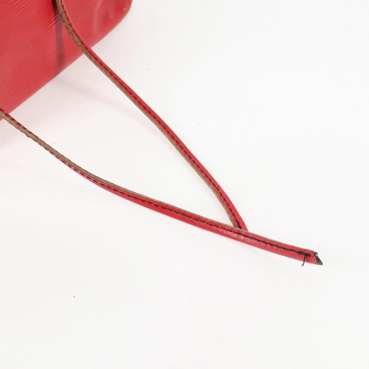 LOUIS VUITTON Epi Petit Noe Shoulder Bag Red M44107 LV Auth 136852