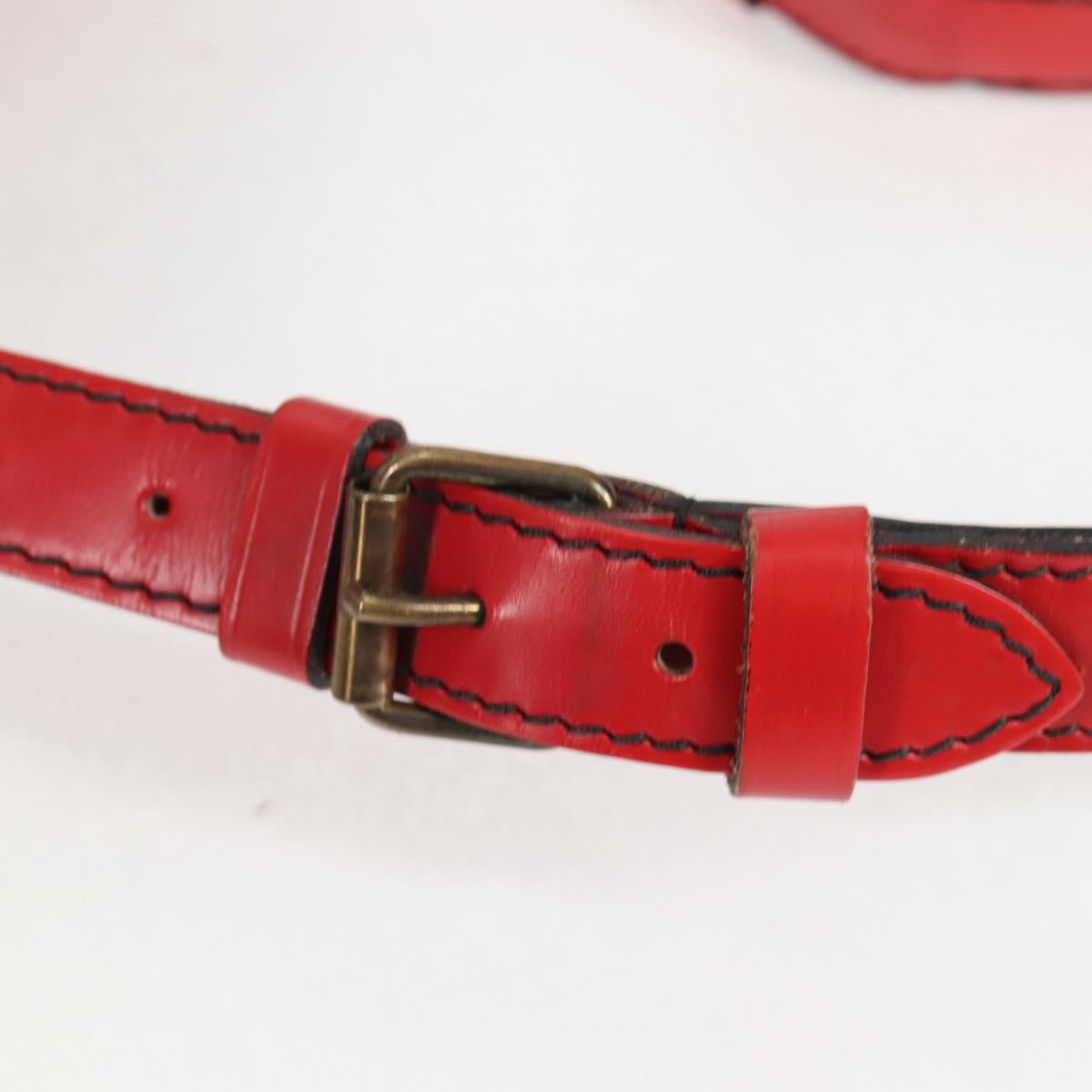 LOUIS VUITTON Epi Petit Noe Shoulder Bag Red M44107 LV Auth 136852