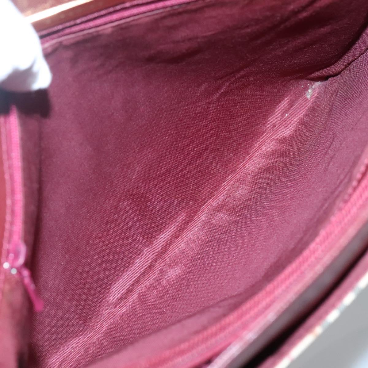 BURBERRY Nova Check Tote Bag Canvas Beige Gold Auth 136853