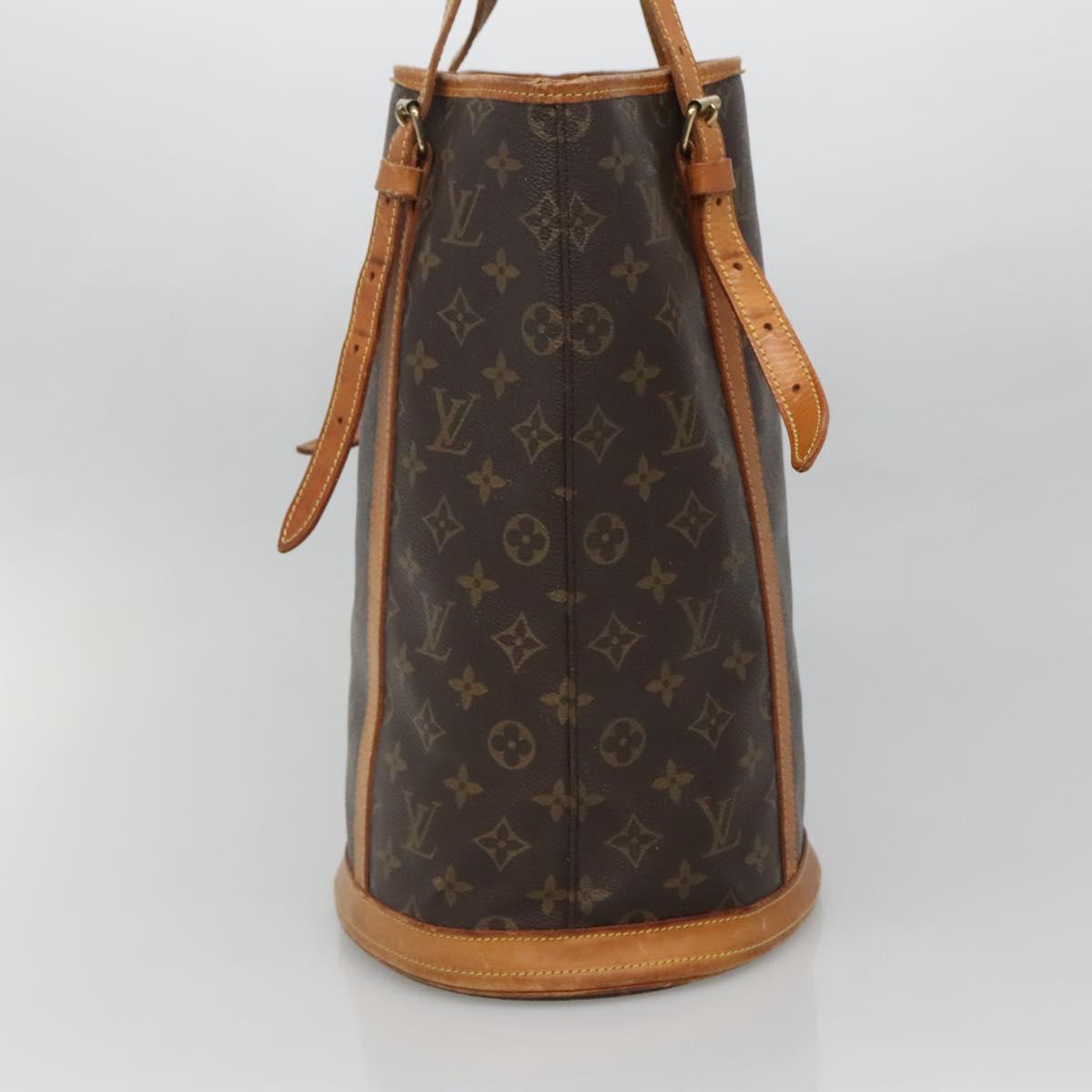 LOUIS VUITTON Monogram Bucket GM Shoulder Bag M42236 LV Auth 136859