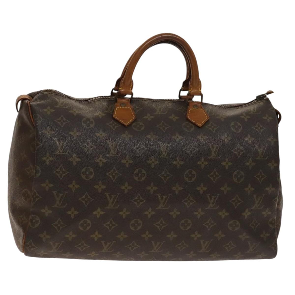 LOUIS VUITTON Monogram Speedy 40 Hand Bag M41522 LV Auth 136865