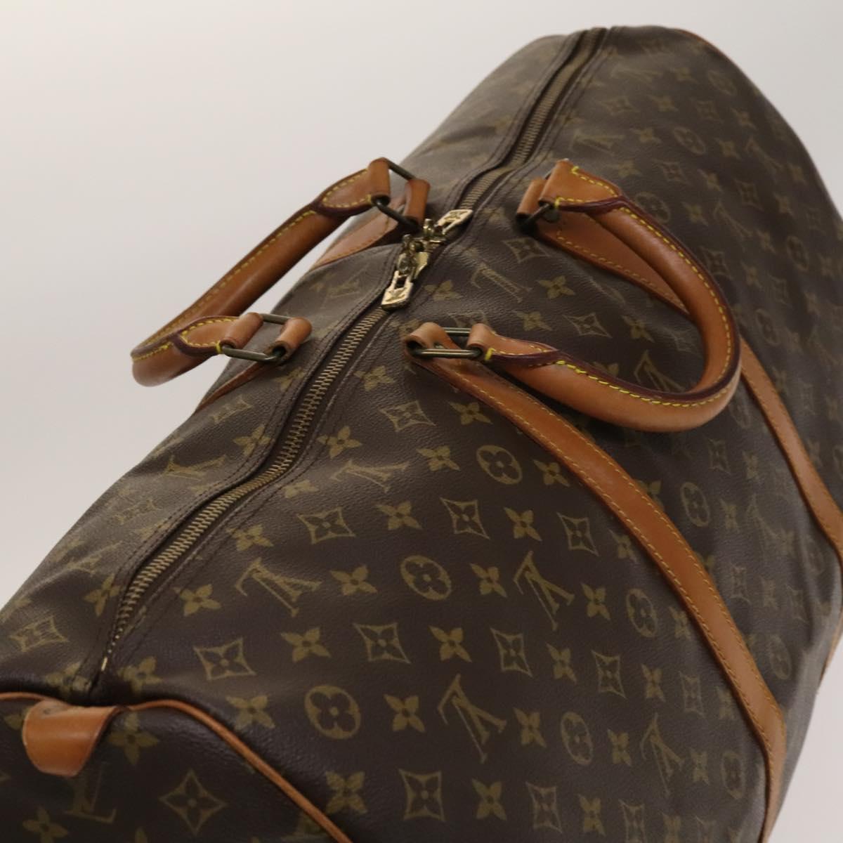 LOUIS VUITTON Monogram Keepall 60 Boston Bag M41422 LV Auth 136866