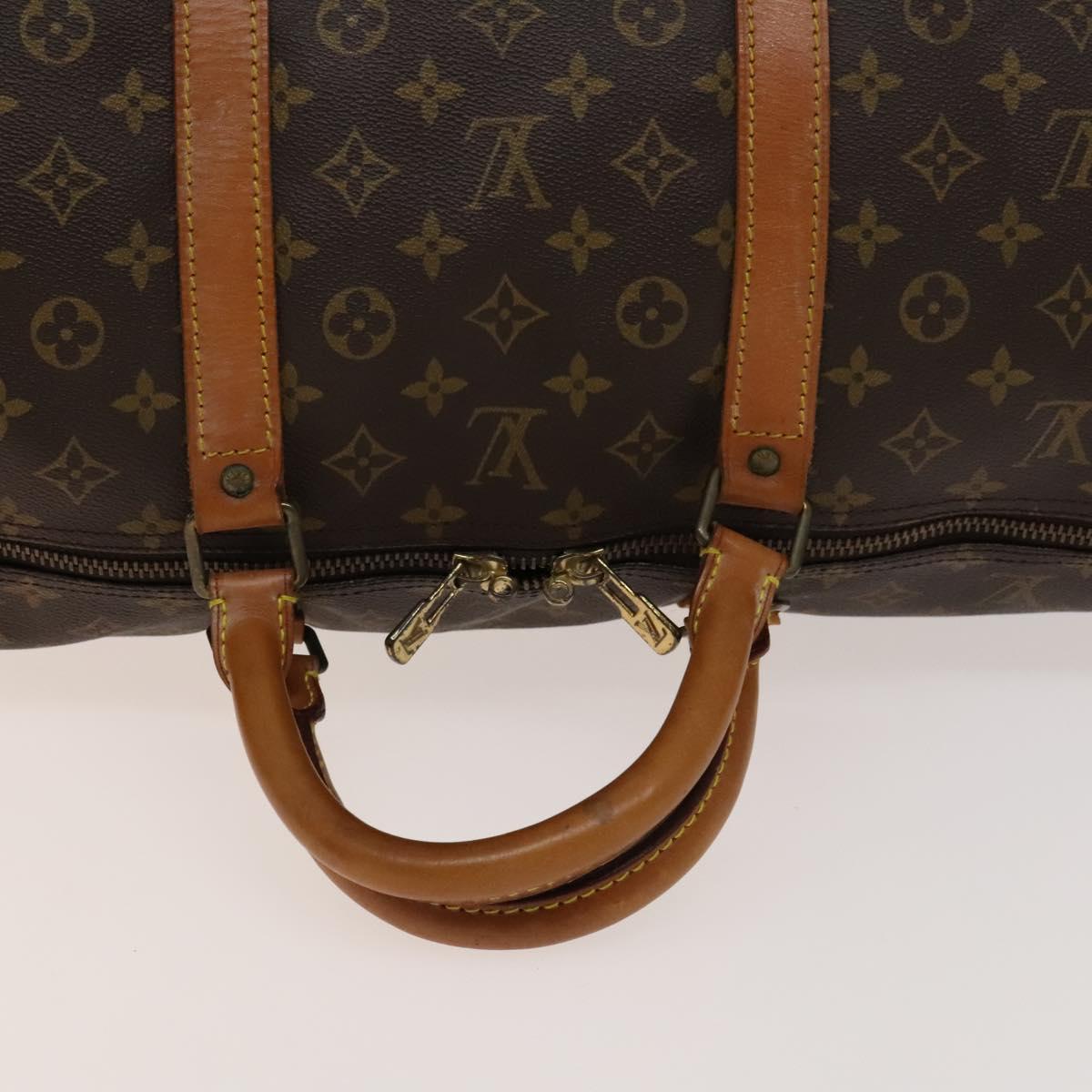 LOUIS VUITTON Monogram Keepall 60 Boston Bag M41422 LV Auth 136866