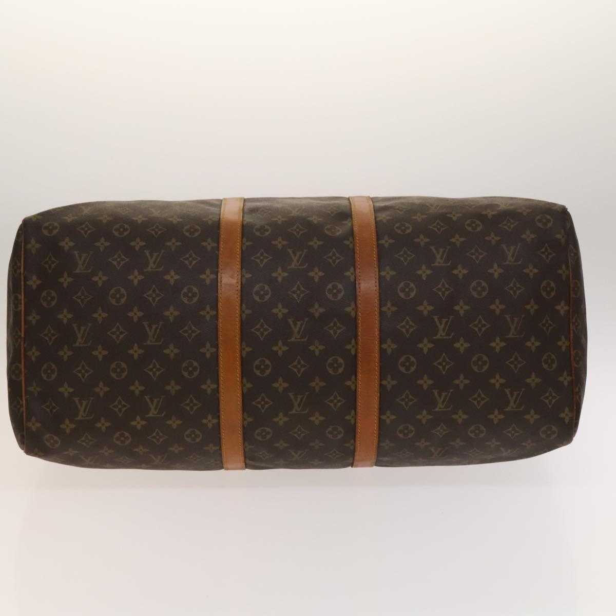 LOUIS VUITTON Monogram Keepall 60 Boston Bag M41422 LV Auth 136866