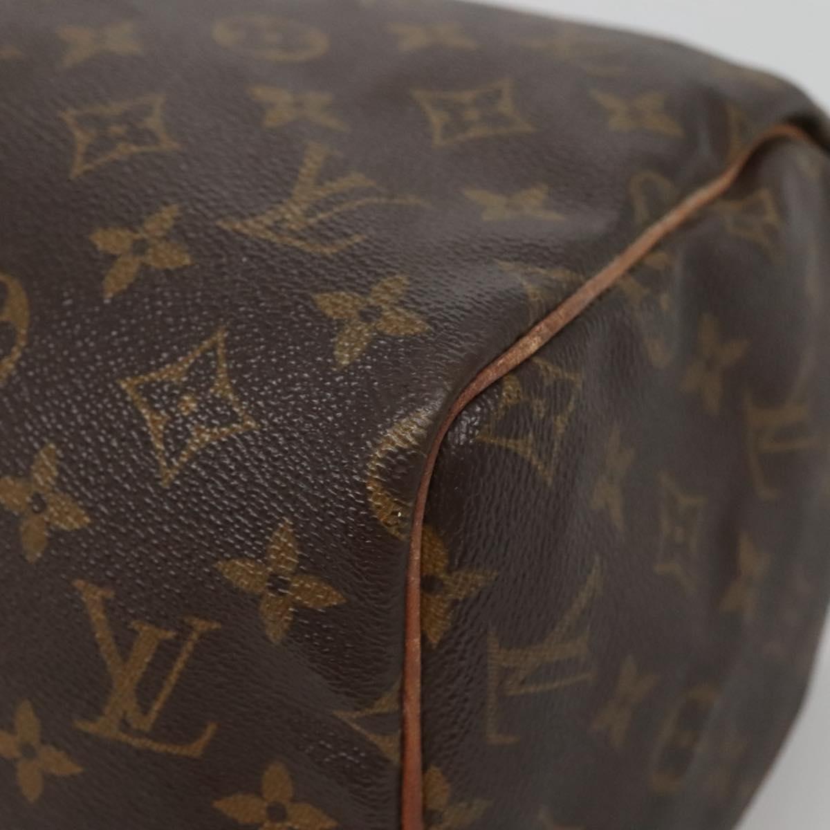 LOUIS VUITTON Monogram Speedy 30 Hand Bag M41526 LV Auth 136899
