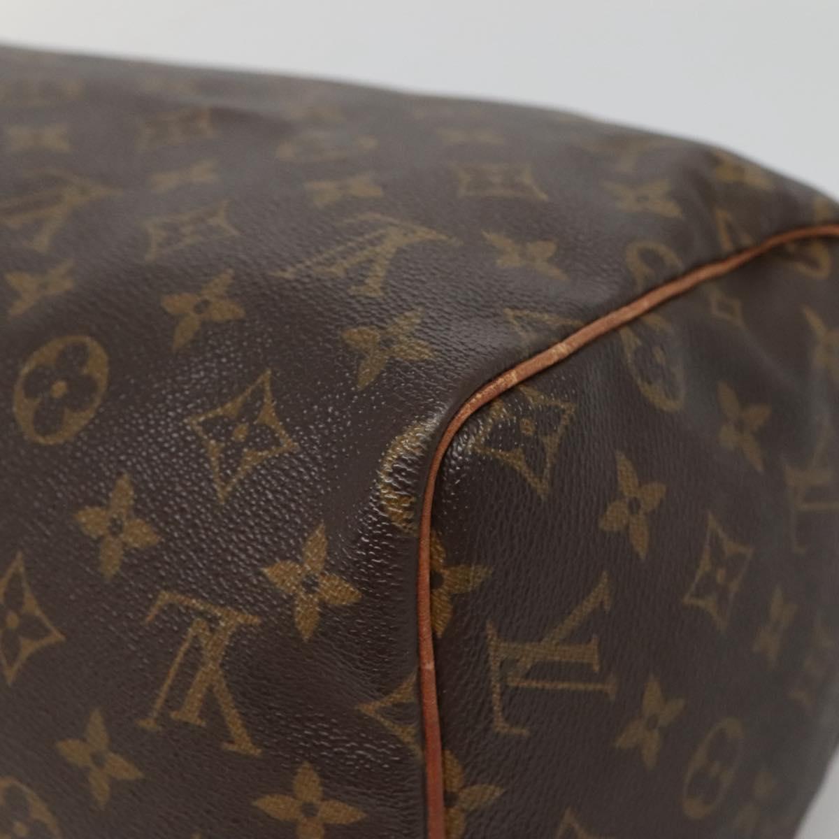 LOUIS VUITTON Monogram Speedy 30 Hand Bag M41526 LV Auth 136899