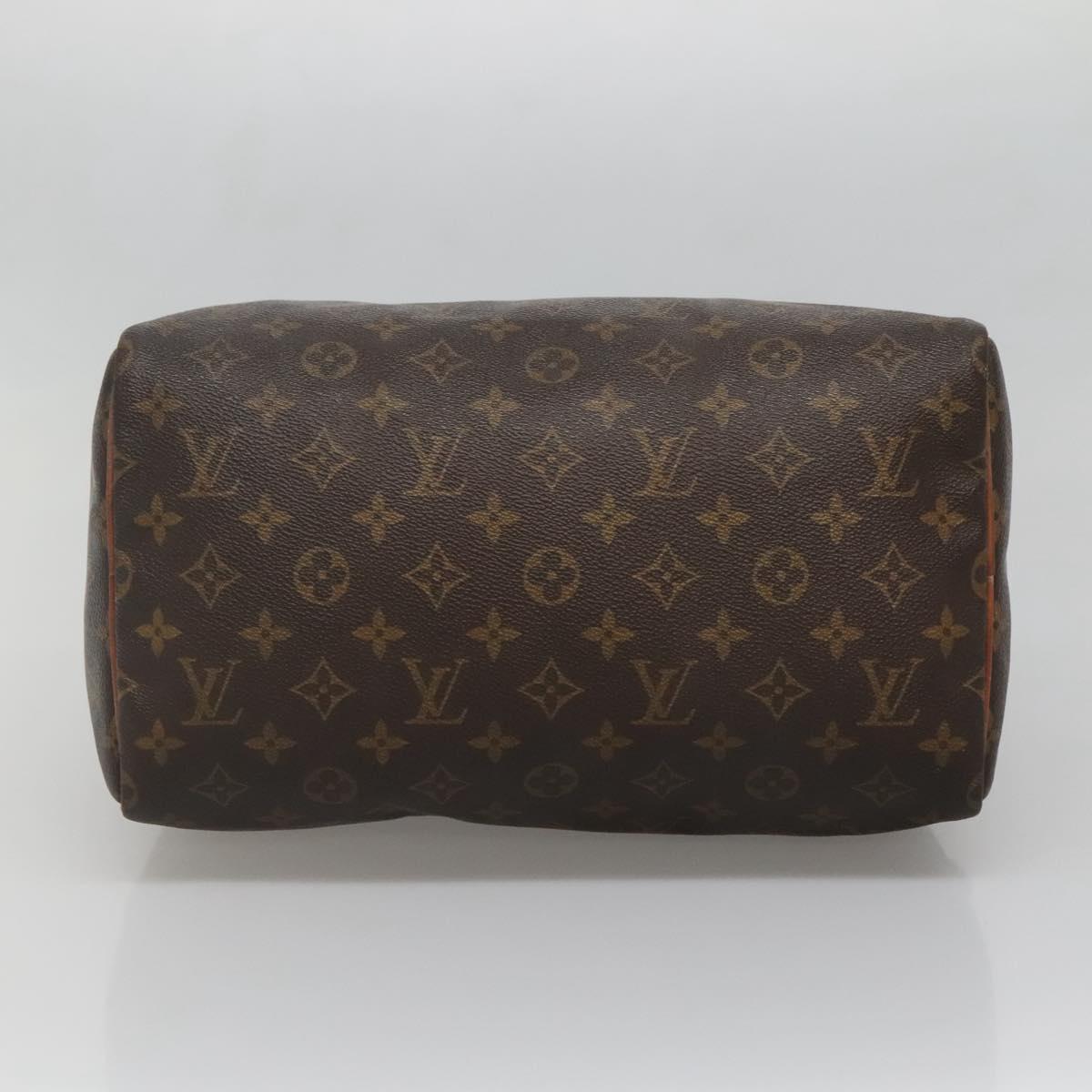 LOUIS VUITTON Monogram Speedy 30 Hand Bag M41526 LV Auth 136899
