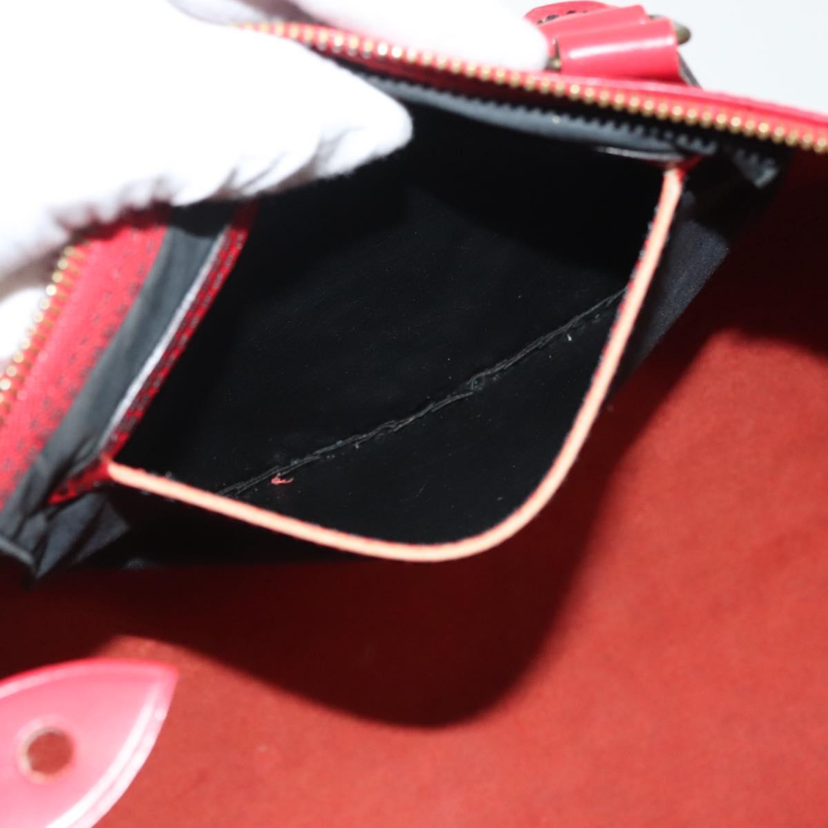 LOUIS VUITTON Epi Speedy 35 Hand Bag Castilian Red M42997 LV Auth 136904