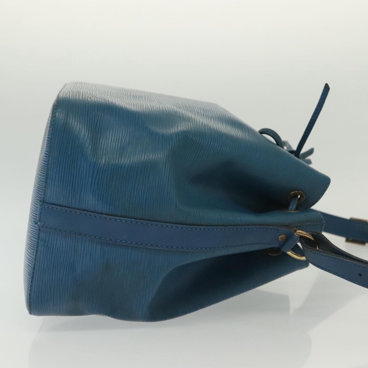 LOUIS VUITTON Epi Petit Noe Shoulder Bag Blue M44105 LV Auth 136907