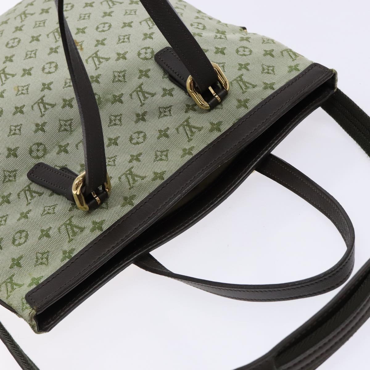 LOUIS VUITTON Monogram Mini Françoise Tote Bag 2way Khaki M92209 LV Auth 136910