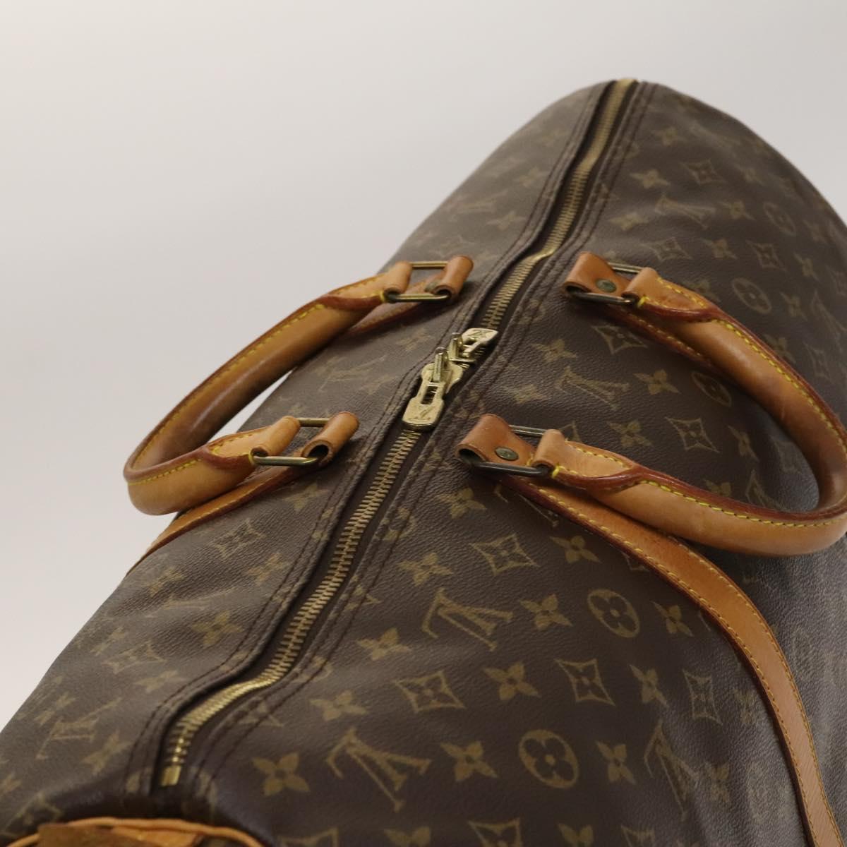 LOUIS VUITTON Monogram Keepall 55 Boston Bag M41424 LV Auth 136944