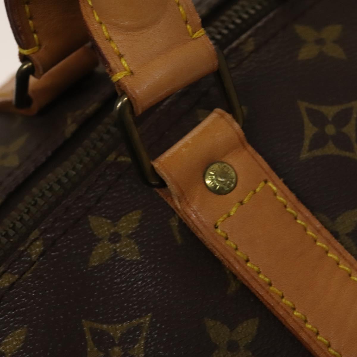 LOUIS VUITTON Monogram Keepall 60 Boston Bag M41422 LV Auth 136946