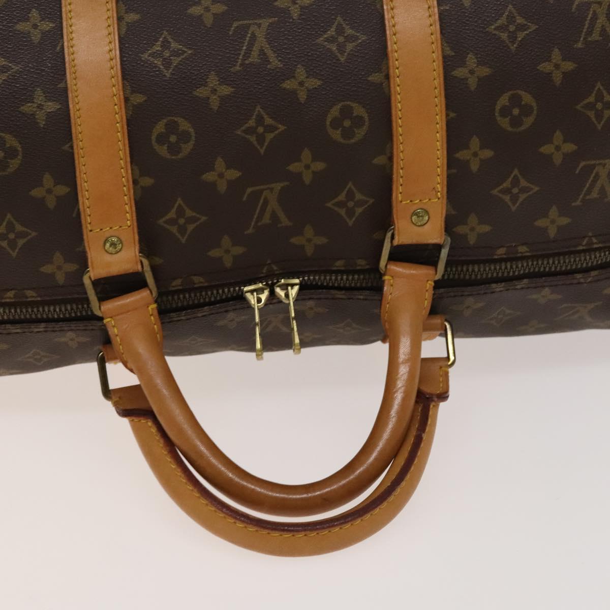 LOUIS VUITTON Monogram Keepall 60 Boston Bag M41422 LV Auth 136946