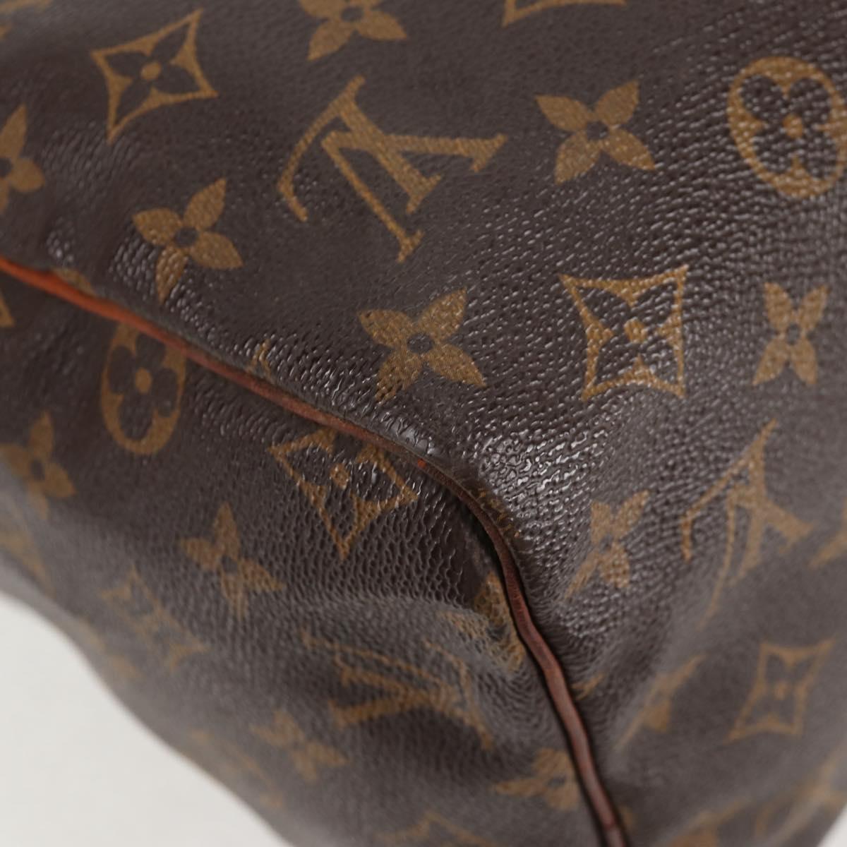 LOUIS VUITTON Monogram Speedy 30 Hand Bag M41526 LV Auth 136959