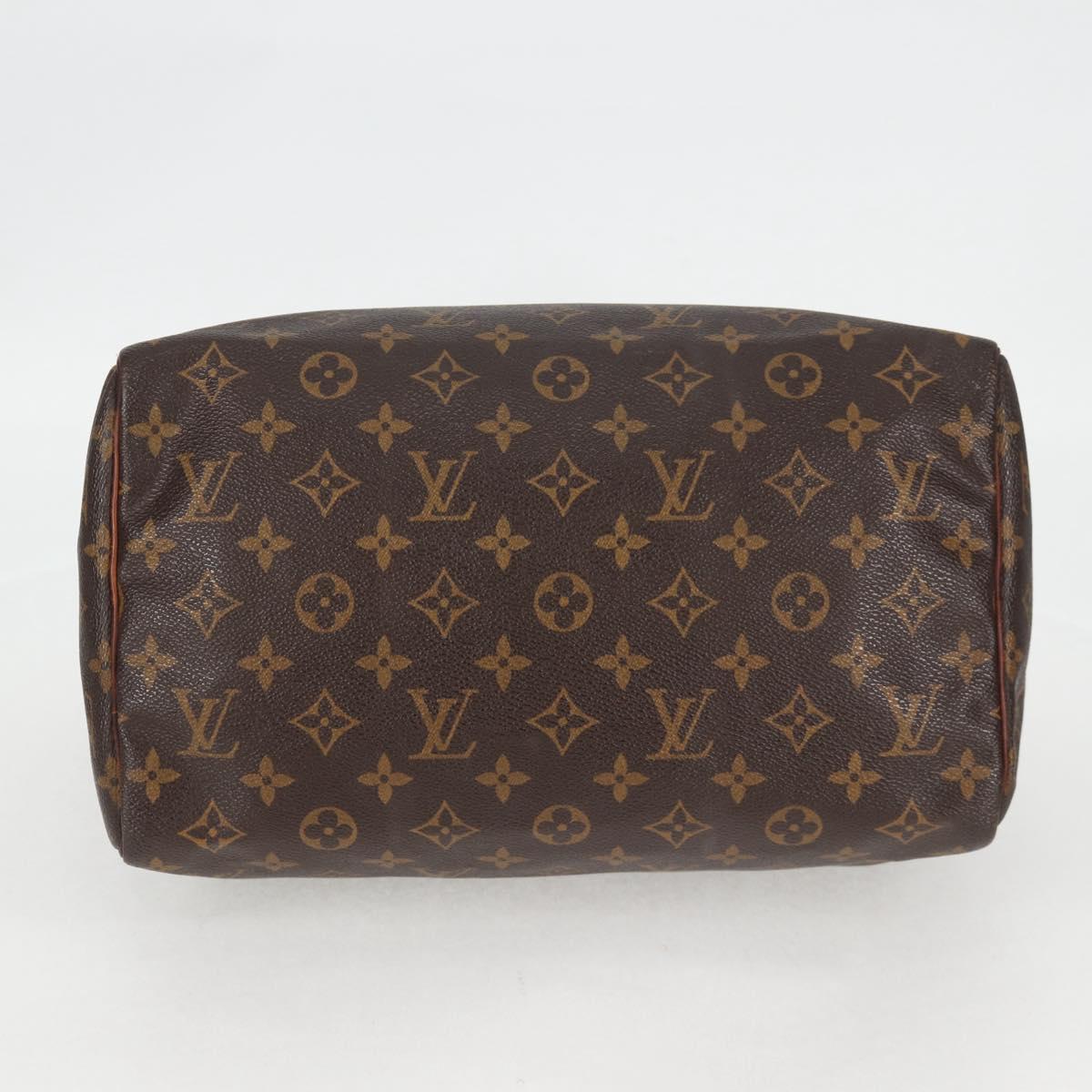 LOUIS VUITTON Monogram Speedy 30 Hand Bag M41526 LV Auth 136959
