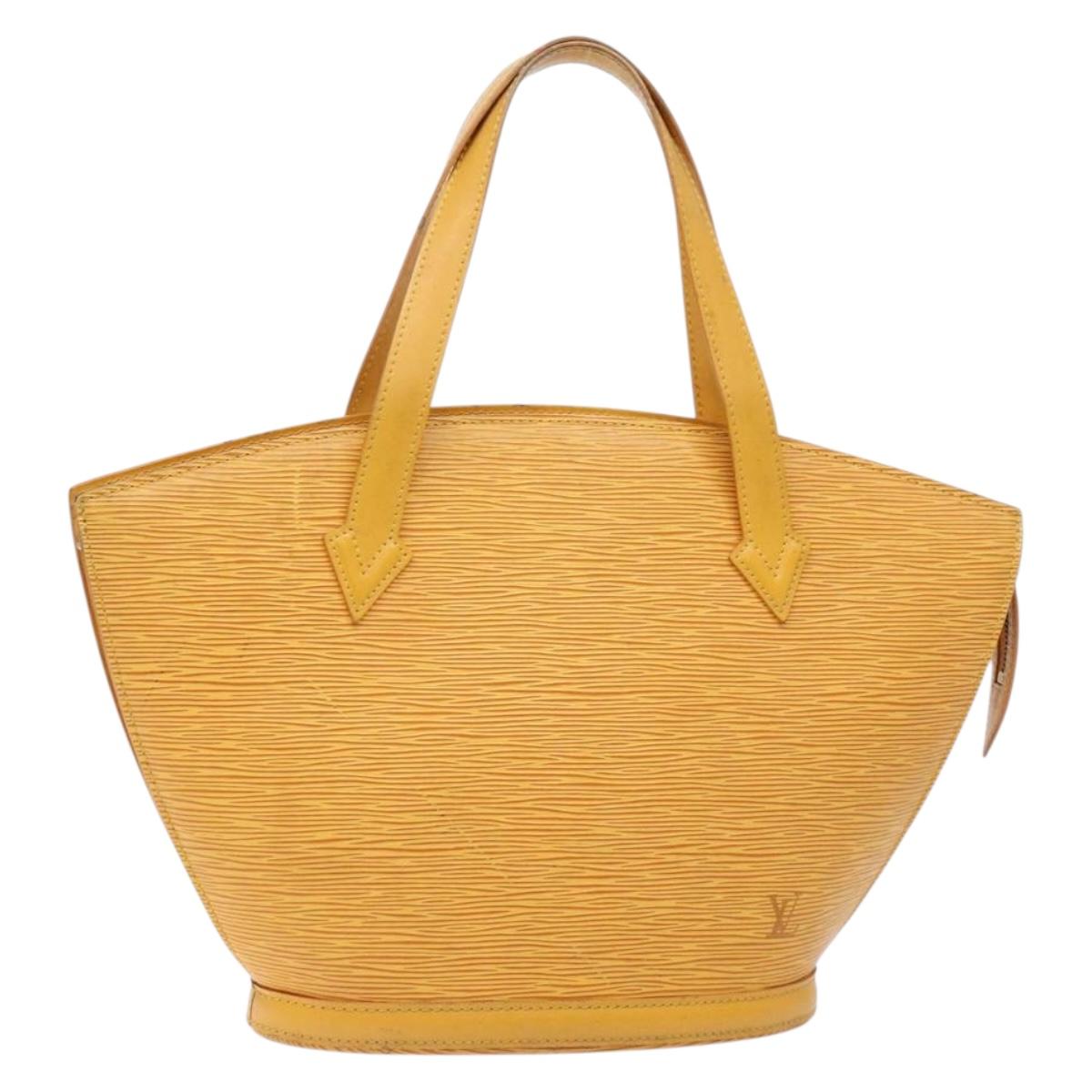 LOUIS VUITTON Epi Saint Jacques Hand Bag Yellow M52279 LV Auth 136966
