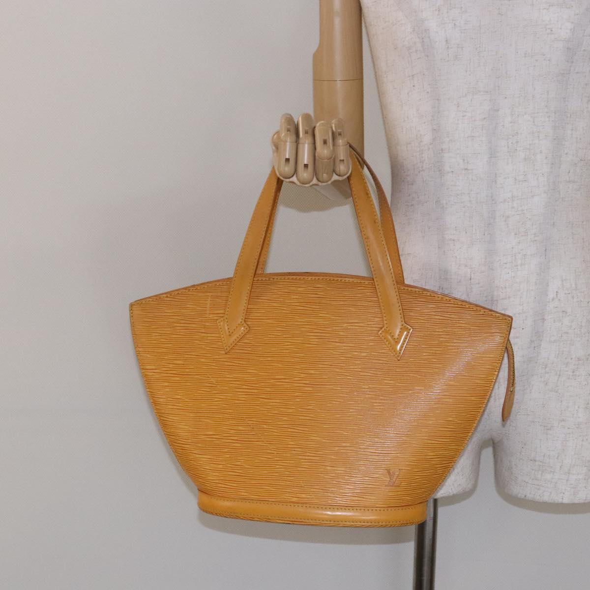 LOUIS VUITTON Epi Saint Jacques Hand Bag Yellow M52279 LV Auth 136966