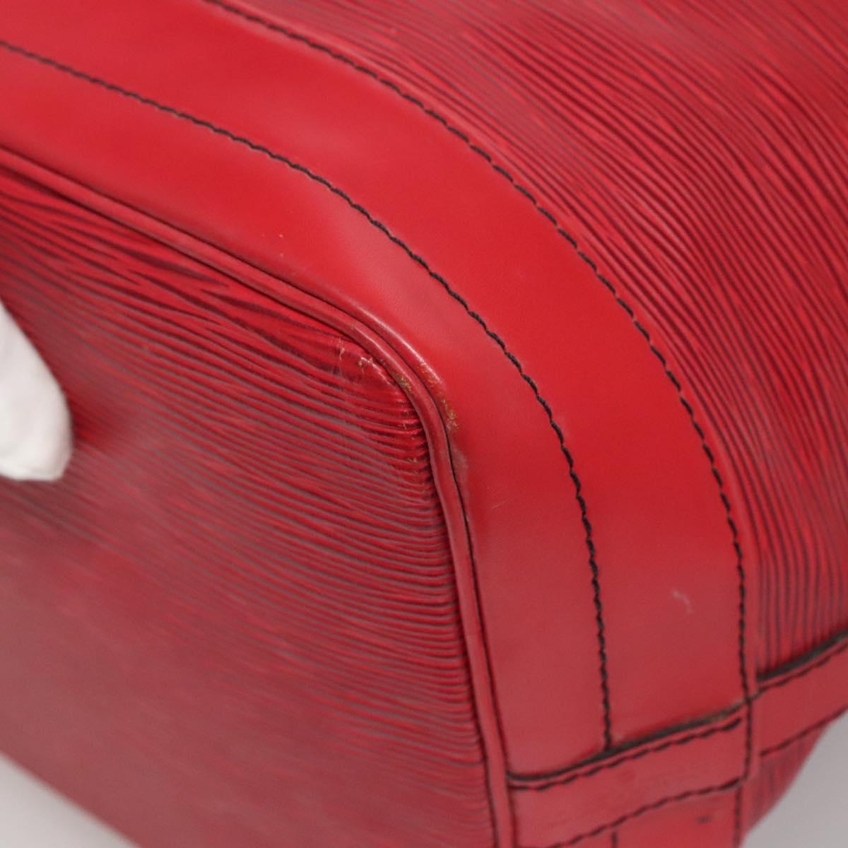 LOUIS VUITTON Epi Noe Shoulder Bag Red M44007 LV Auth 136984