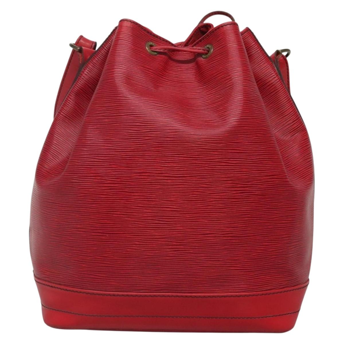 LOUIS VUITTON Epi Noe Shoulder Bag Red M44007 LV Auth 136984