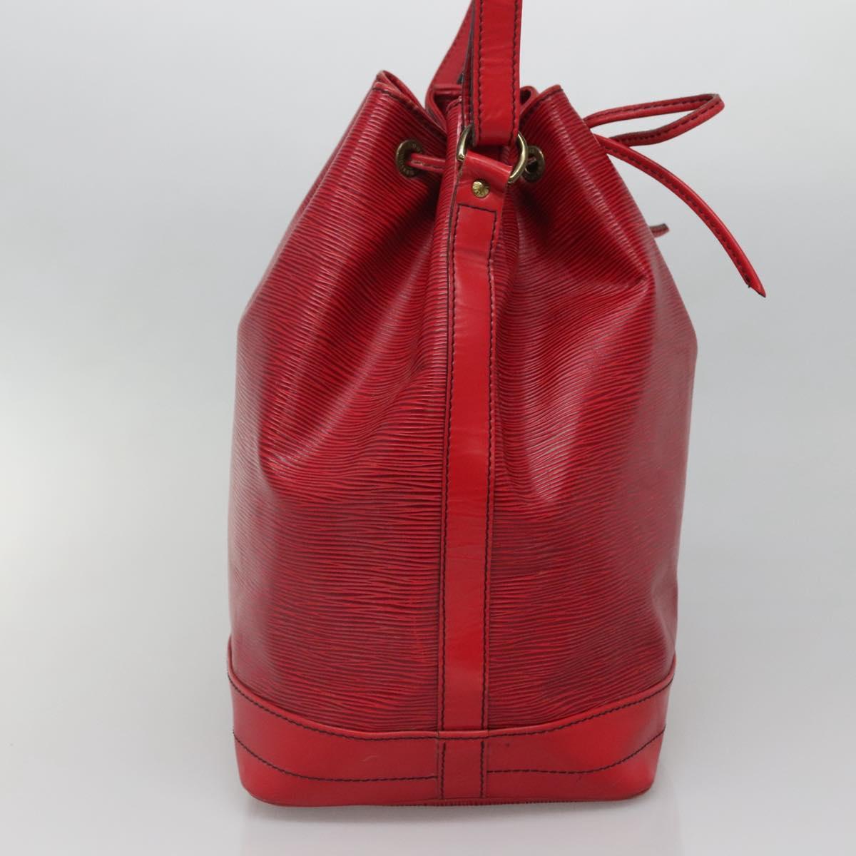 LOUIS VUITTON Epi Noe Shoulder Bag Red M44007 LV Auth 136984