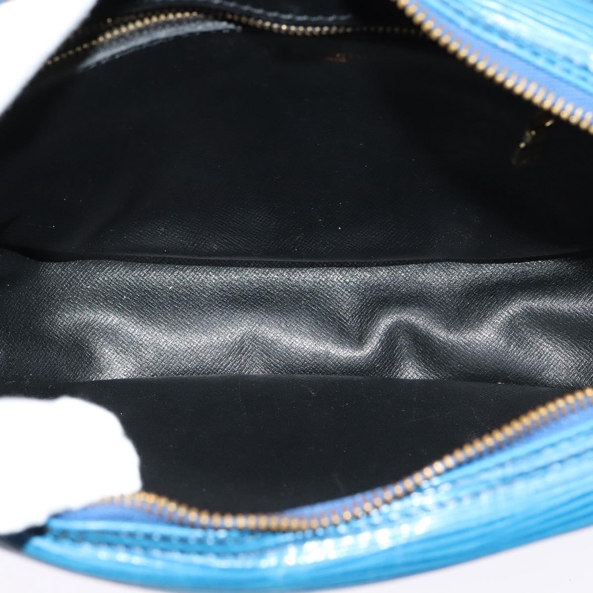 LOUIS VUITTON Epi June Feuille Shoulder Bag Blue M52155 LV Auth 136985