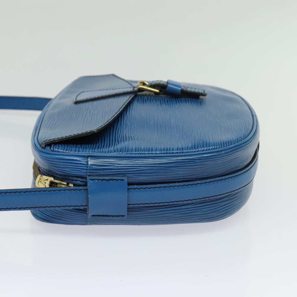 LOUIS VUITTON Epi June Feuille Shoulder Bag Blue M52155 LV Auth 136985A