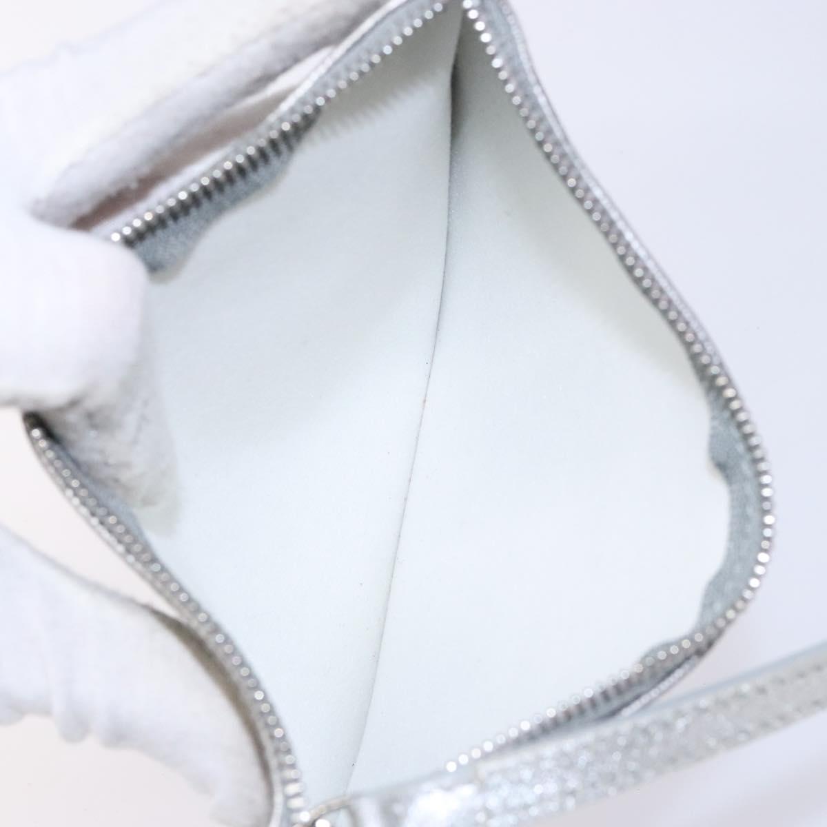 Salvatore Ferragamo Gancini Tote Bag Leather Silver Auth 137002