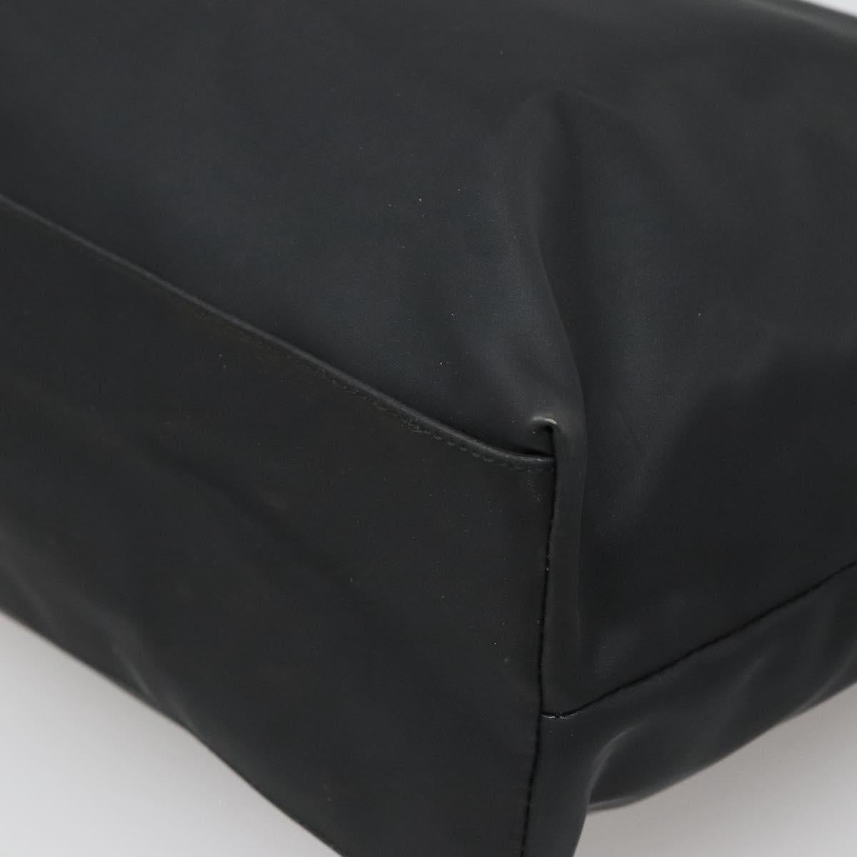 Salvatore Ferragamo Gancini Tote Bag Nylon Black Auth 137003