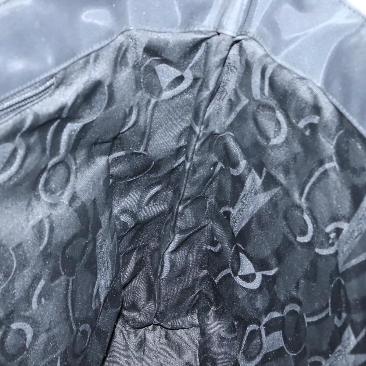 Salvatore Ferragamo Gancini Tote Bag Nylon Black Auth 137003