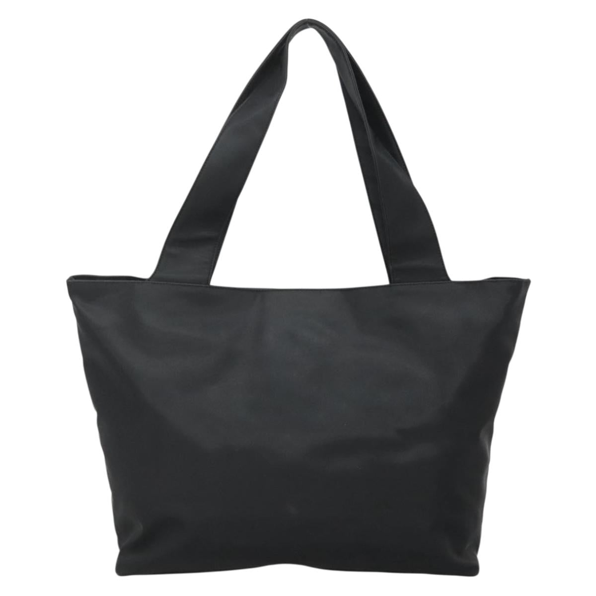 Salvatore Ferragamo Gancini Tote Bag Nylon Black Auth 137003