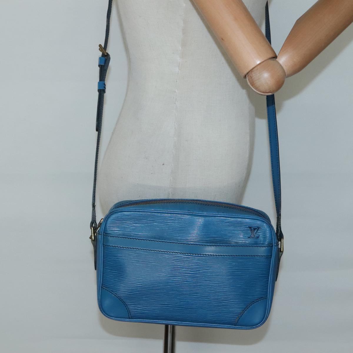 LOUIS VUITTON Epi Trocadero 23 Shoulder Bag Blue M52305 LV Auth 137005