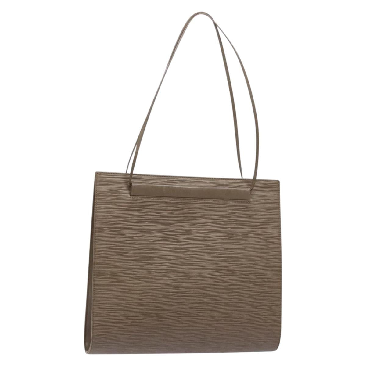 LOUIS VUITTON Epi Saint Tropez Shoulder Bag Gray Lilac M5246B LV Auth 137006