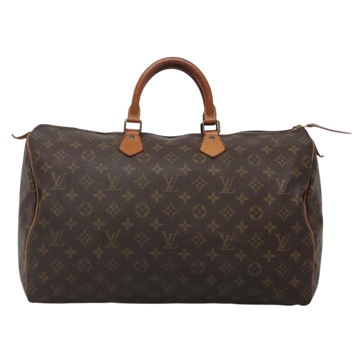 LOUIS VUITTON Monogram Speedy 40 Hand Bag M41522 LV Auth 137023