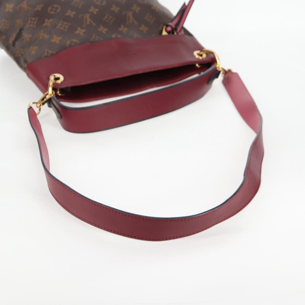 LOUIS VUITTON Monogram Tuile Reevess Bag 2way Fuchsia M43716 LV Auth 137027