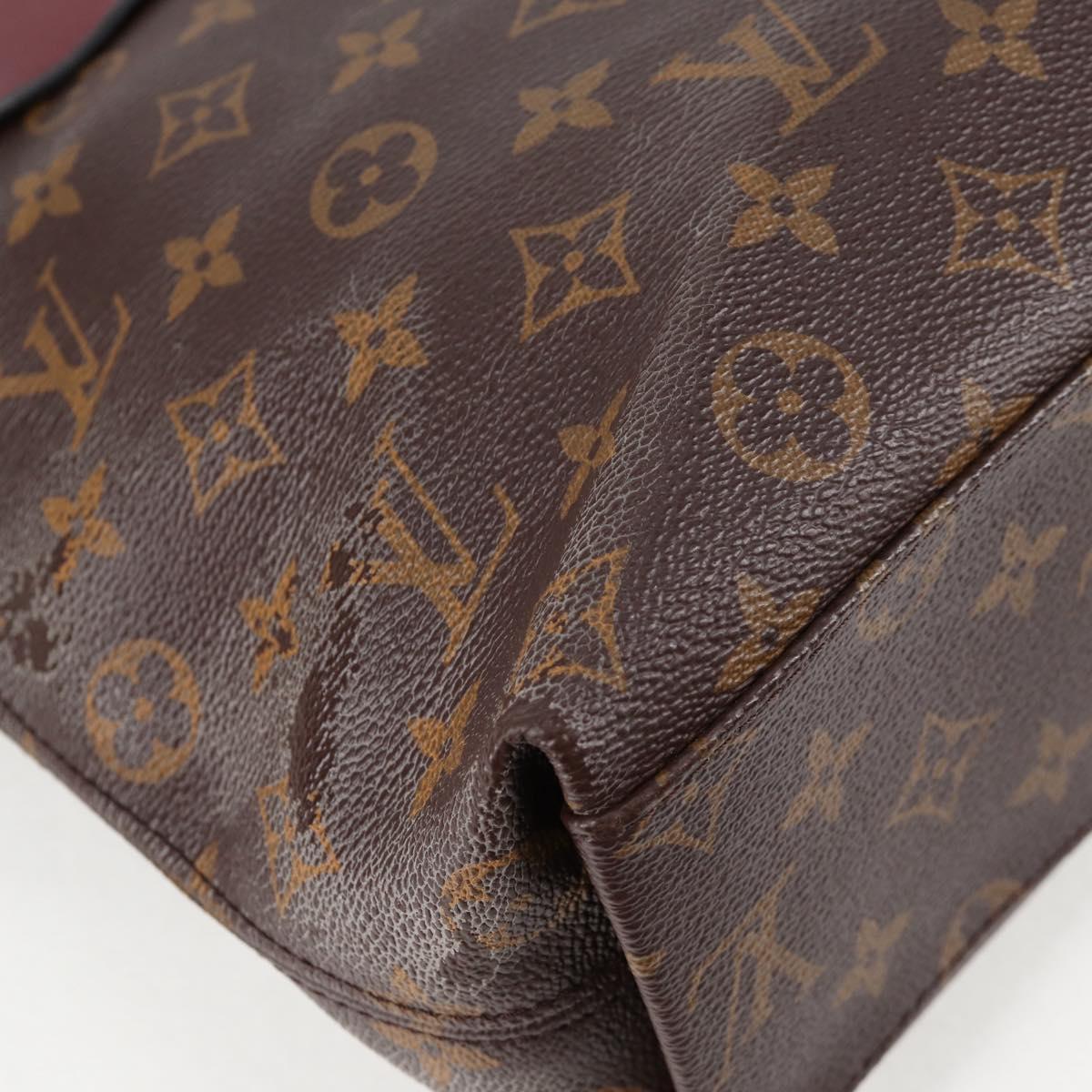 LOUIS VUITTON Monogram Tuile Reevess Bag 2way Fuchsia M43716 LV Auth 137027