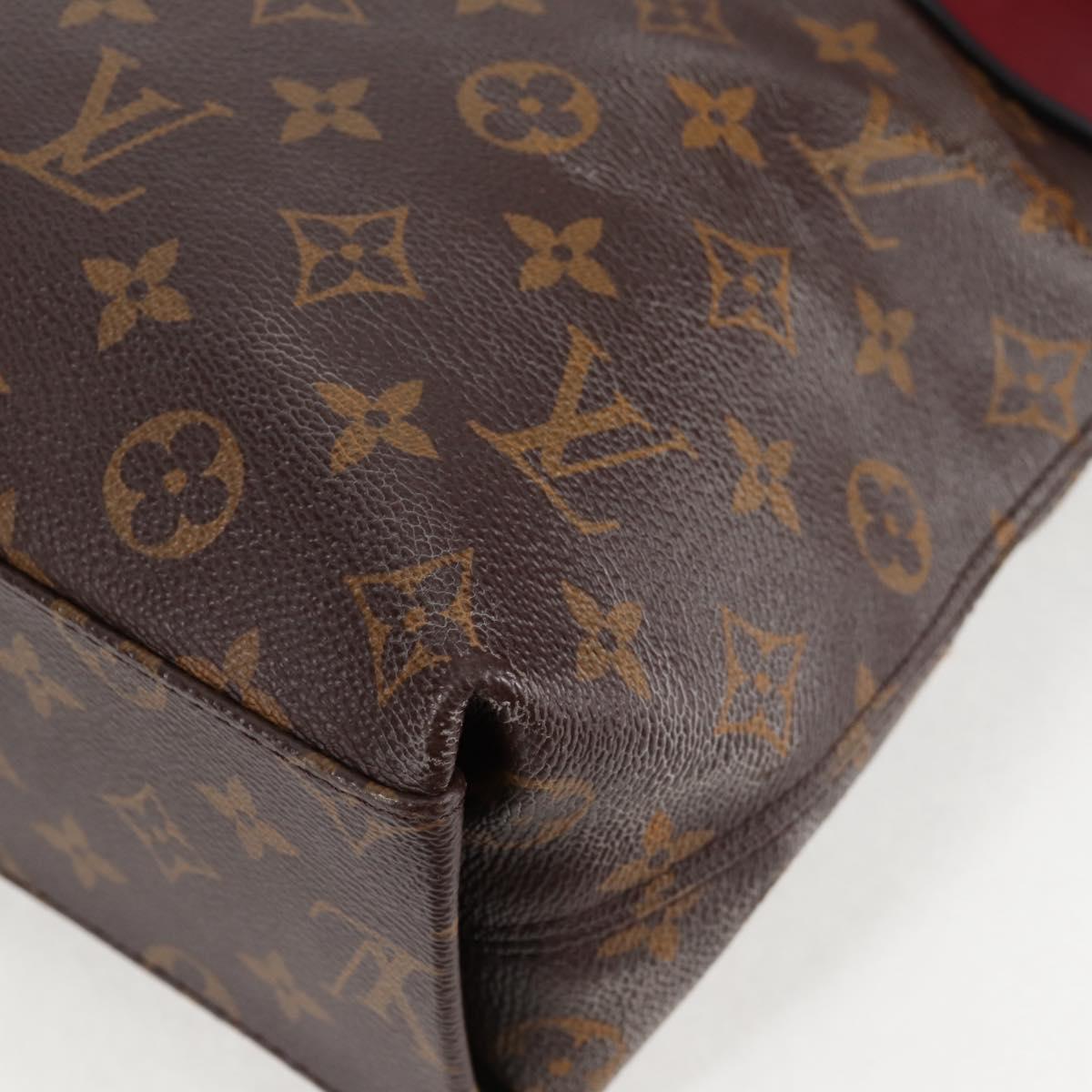 LOUIS VUITTON Monogram Tuile Reevess Bag 2way Fuchsia M43716 LV Auth 137027
