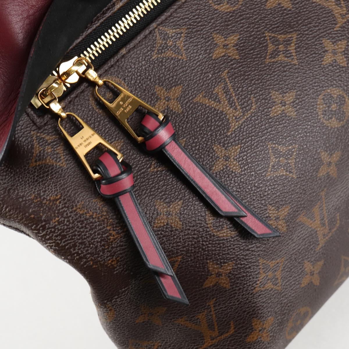 LOUIS VUITTON Monogram Tuile Reevess Bag 2way Fuchsia M43716 LV Auth 137027