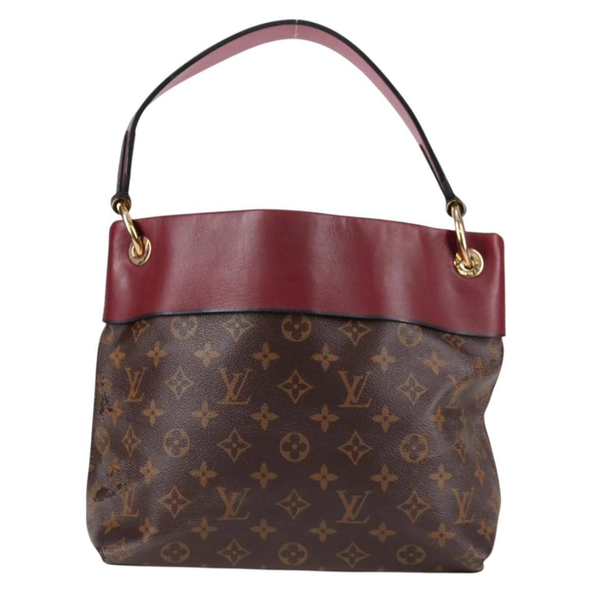 LOUIS VUITTON Monogram Tuile Reevess Bag 2way Fuchsia M43716 LV Auth 137027