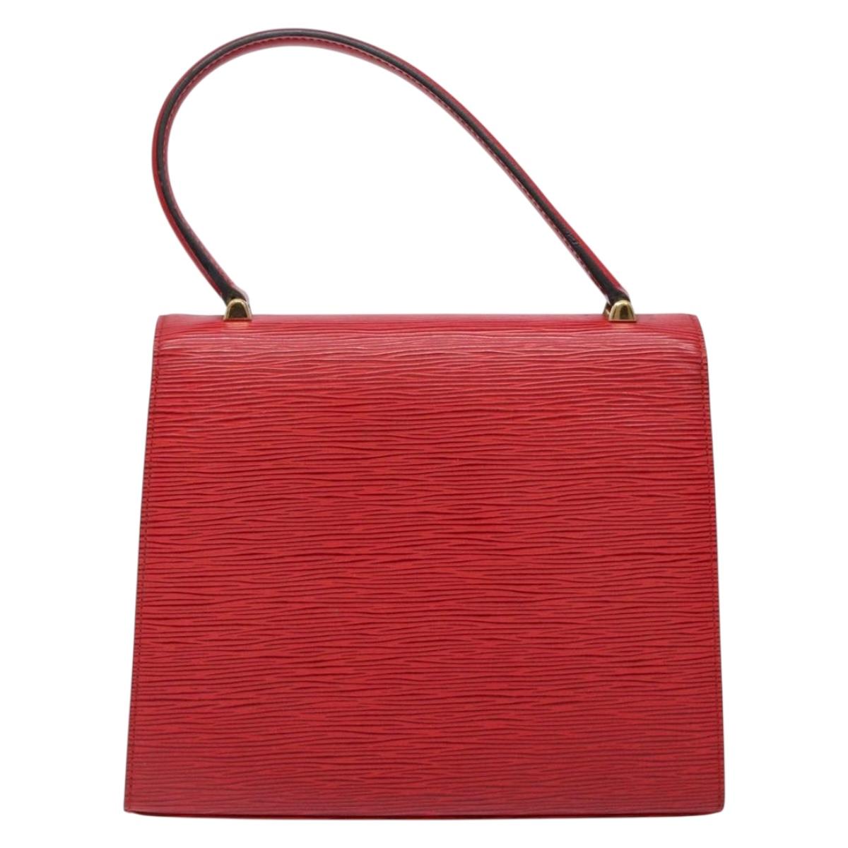 LOUIS VUITTON Epi Malesherbes Hand Bag Red M52377 LV Auth 137028
