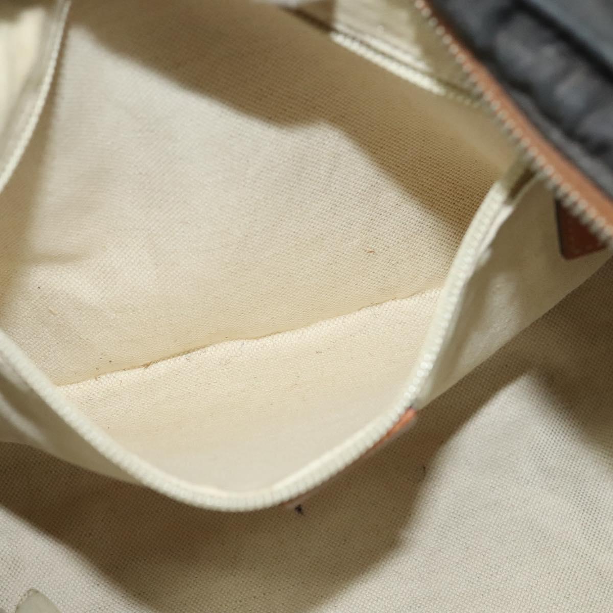 GUCCI GG Canvas Shoulder Bag Nylon Black Silver 314529 Auth 137032