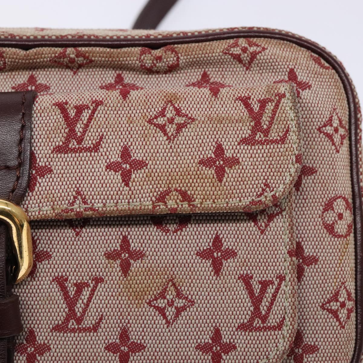 LOUIS VUITTON Monogram Mini Juliet MM Shoulder Bag Red M92219 LV Auth 137036