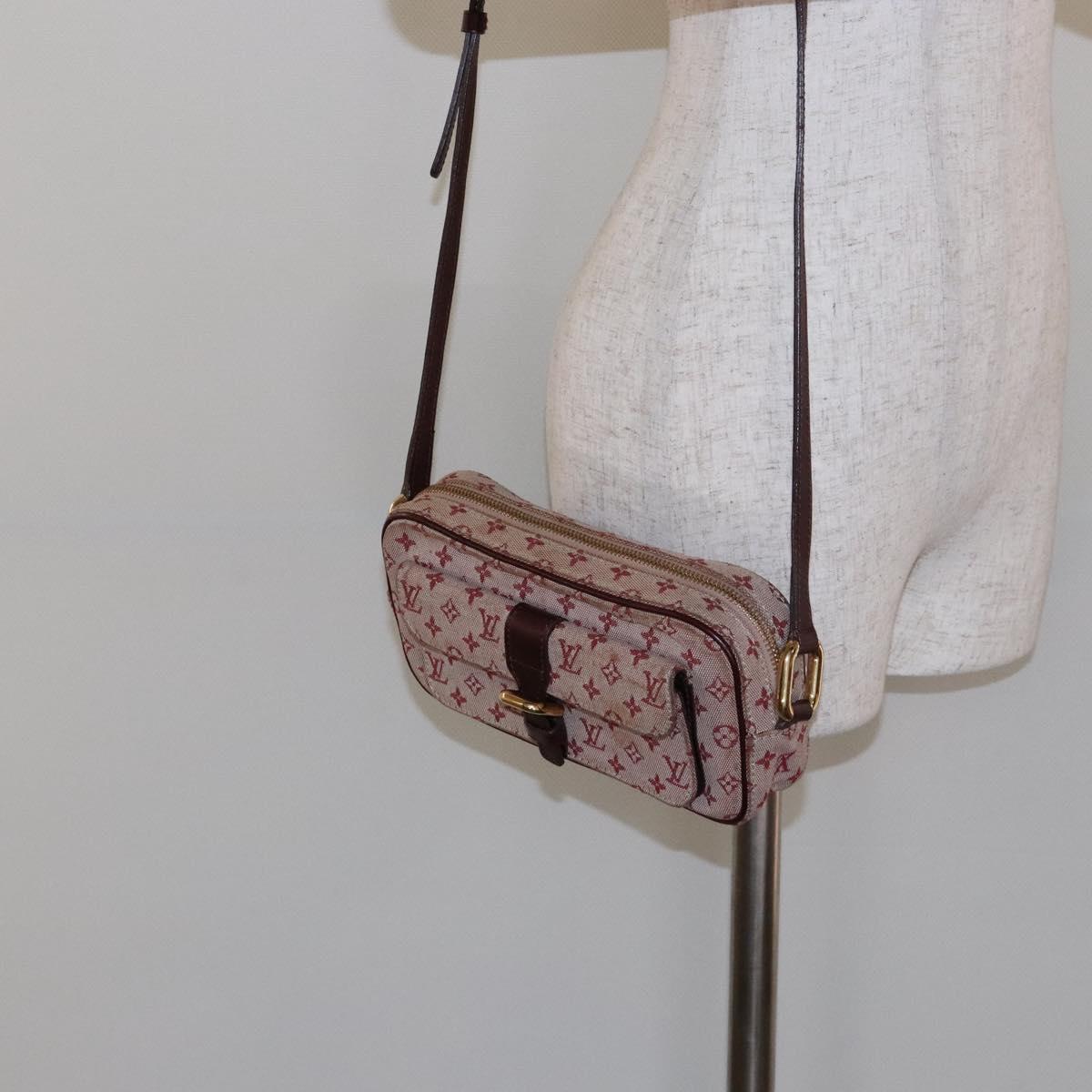 LOUIS VUITTON Monogram Mini Juliet MM Shoulder Bag Red M92219 LV Auth 137036
