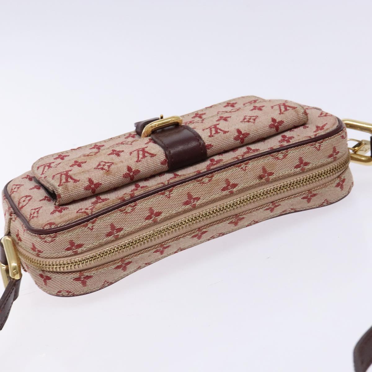 LOUIS VUITTON Monogram Mini Juliet MM Shoulder Bag Red M92219 LV Auth 137036