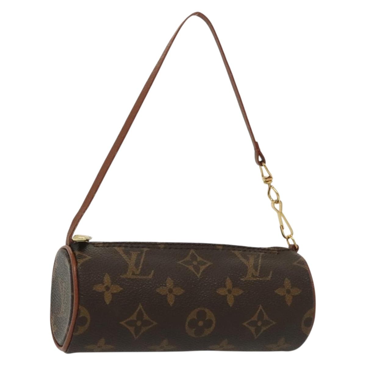 LOUIS VUITTON Monogram Papillon Pouch LV Auth 137060