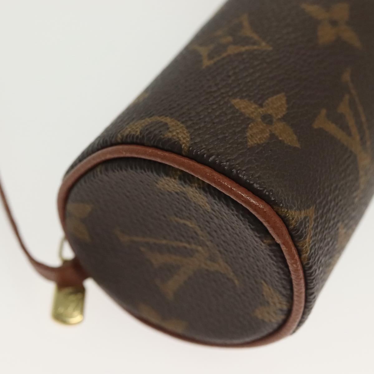 LOUIS VUITTON Monogram Papillon Pouch LV Auth 137060